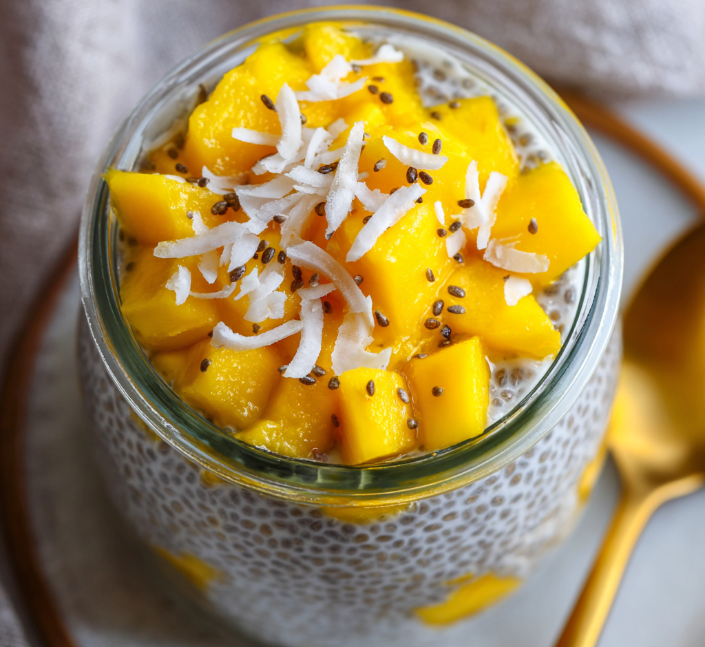 Mango Coconut Chia Pudding