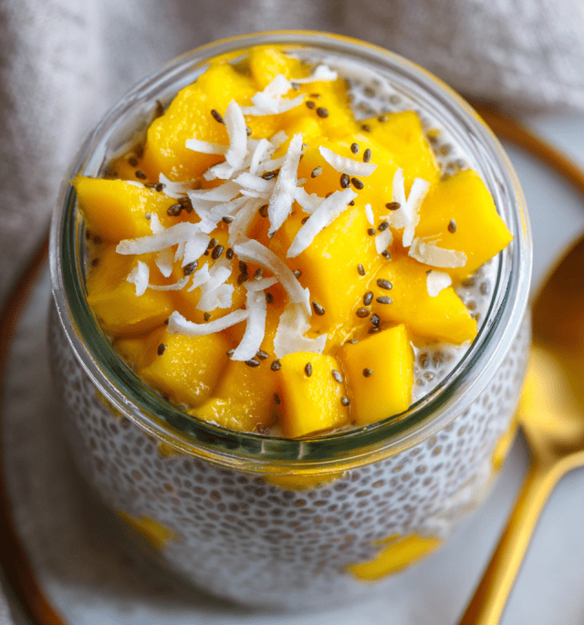Mango Coconut Chia Pudding
