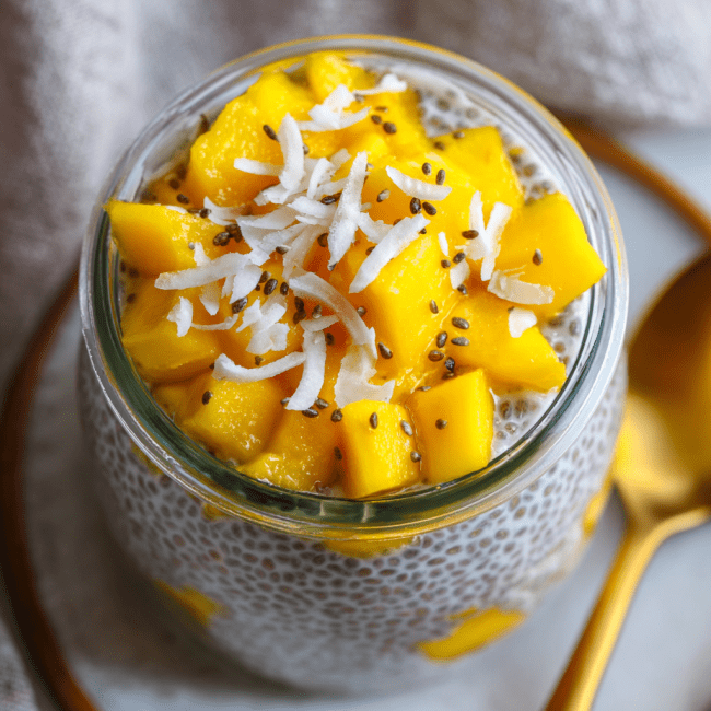 Mango Coconut Chia Pudding