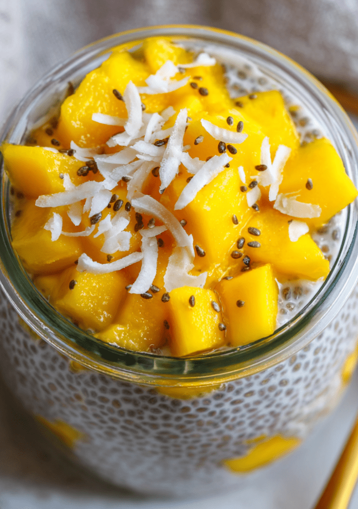 Mango Coconut Chia Pudding