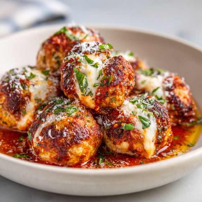 Chicken Parmesan Meatballs