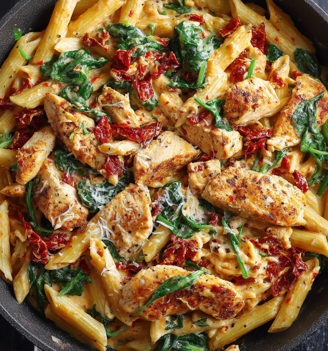 Creamy Sundried Tomato Chicken Penne Prep