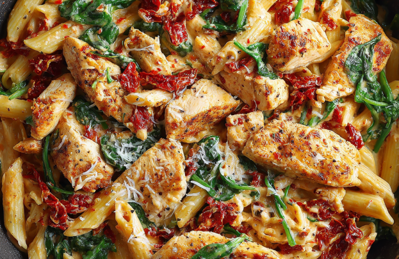 Creamy Sundried Tomato Chicken Penne Prep