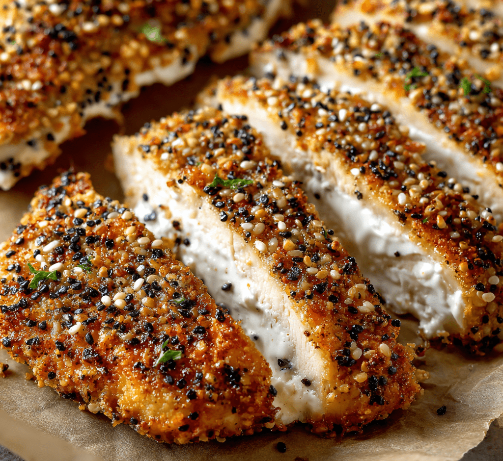 Everything Bagel Chicken Cutlets