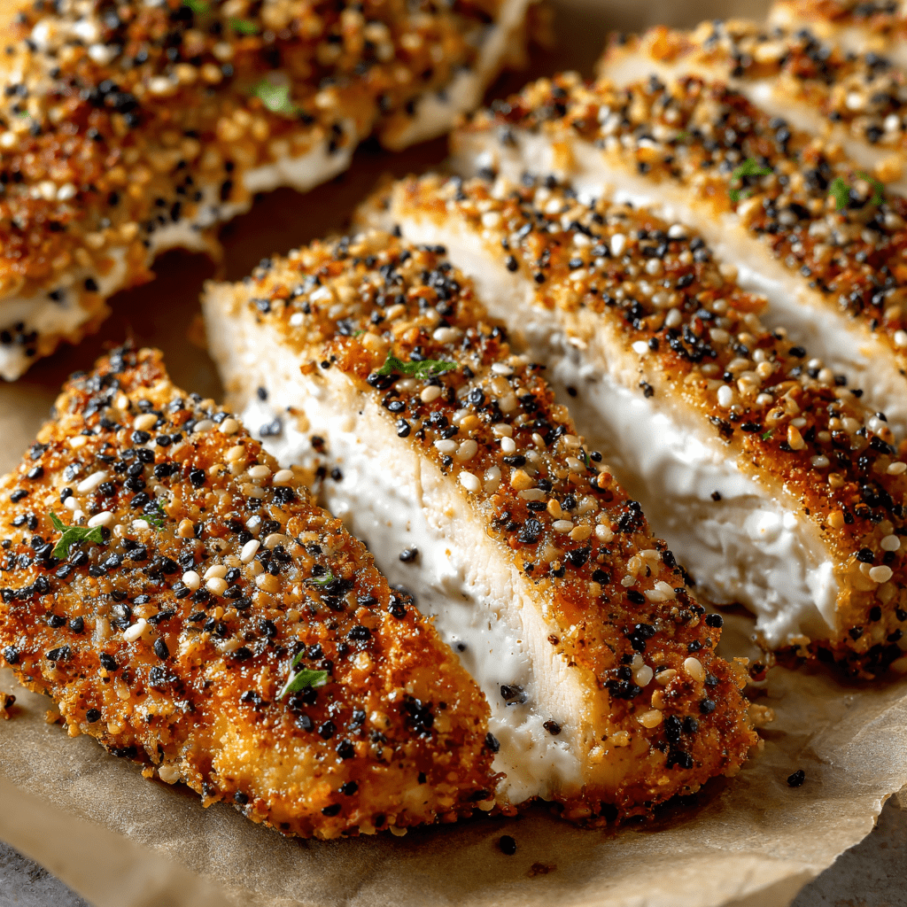 Everything Bagel Chicken Cutlets