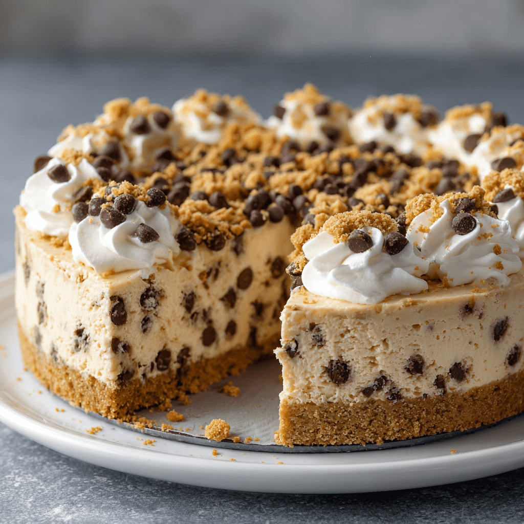 No-Bake Cookie Dough Cheesecake