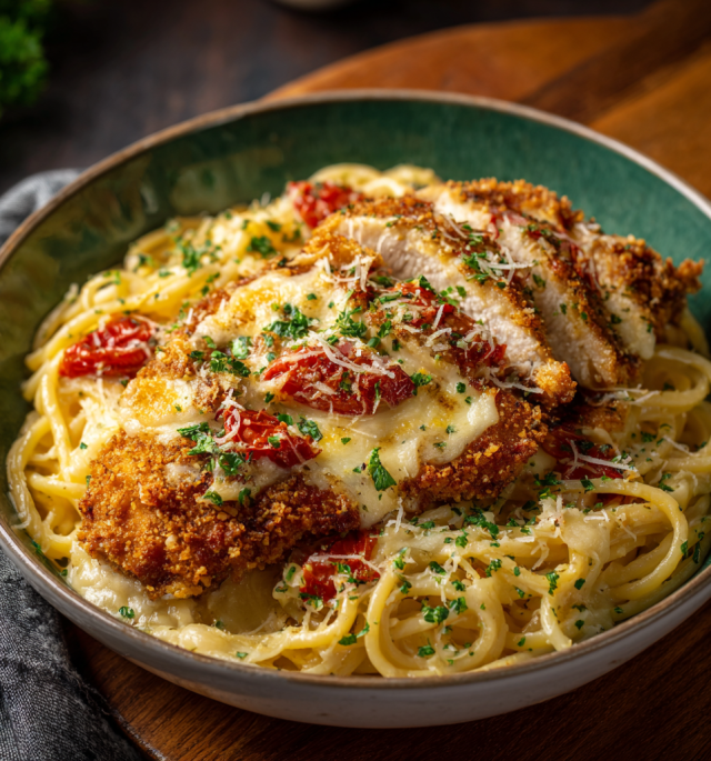 Roasted Garlic Bucatini Alfredo