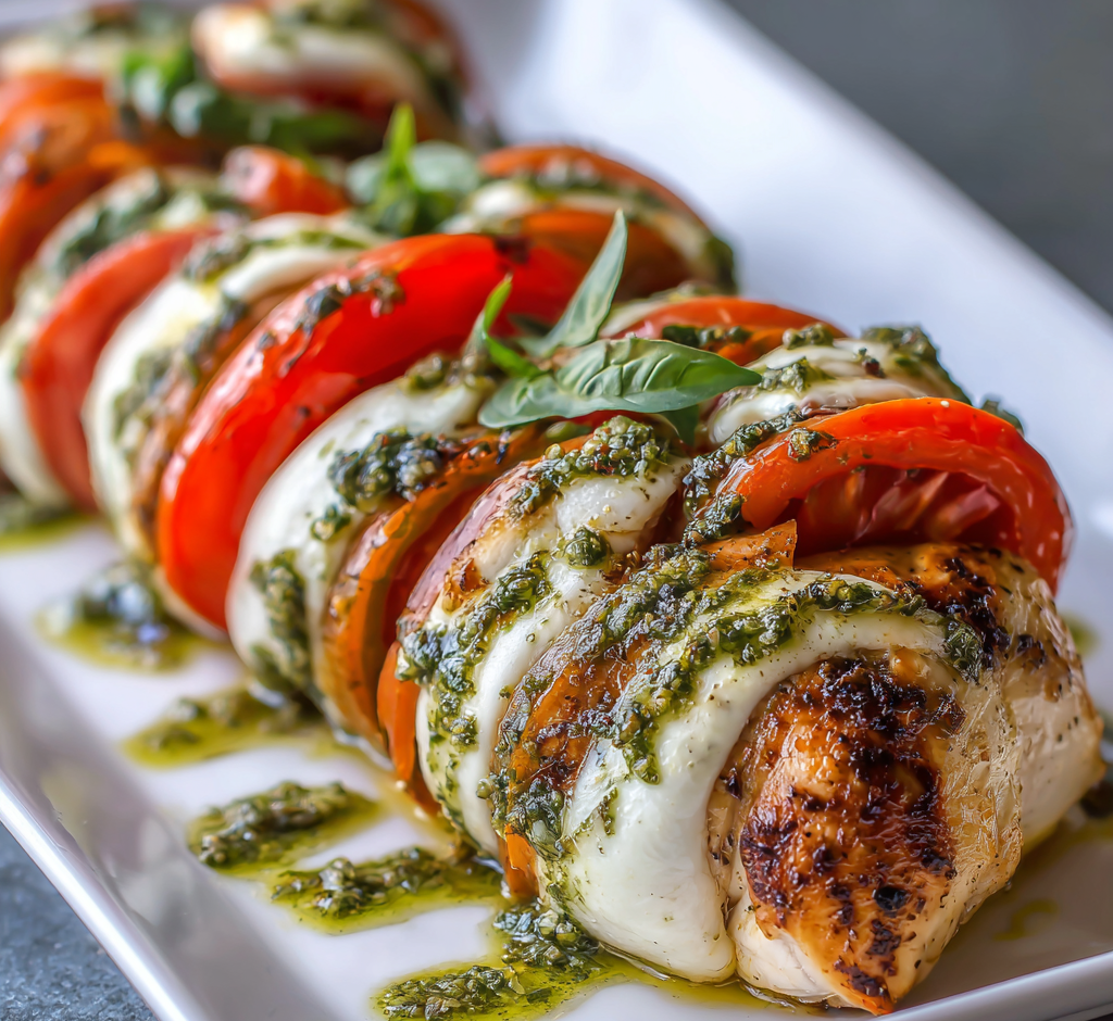 Caprese Hasselback Chicken