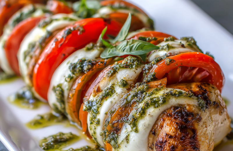 Caprese Hasselback Chicken