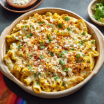 Cheesy Chicken Elote Pasta Bake