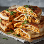 Butter Chicken Pizza Pockets