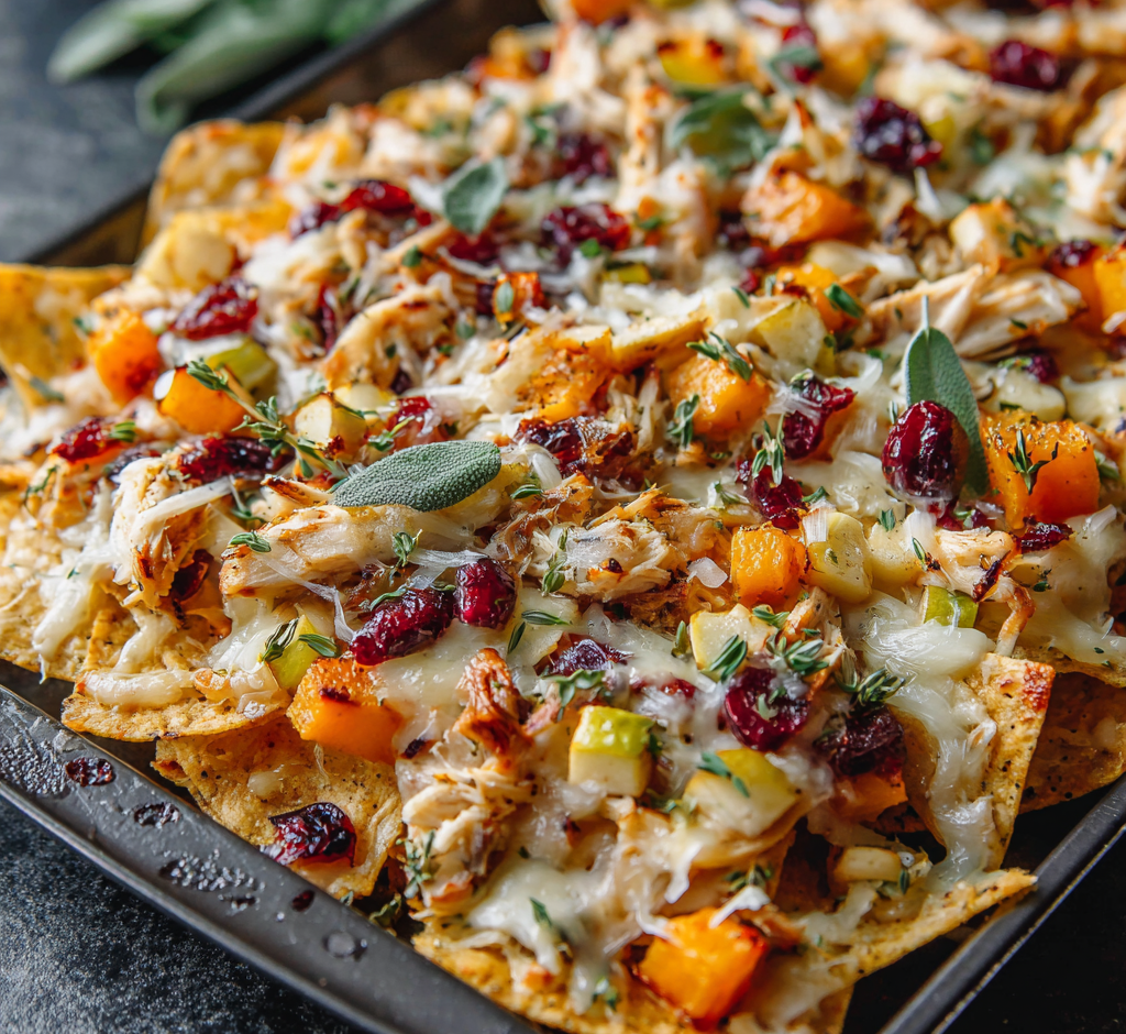 Autumn Harvest Chicken Nachos