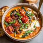 Roasted Tomato, Garlic & Basil Soup