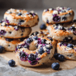 High-Protein Blueberry Bagels