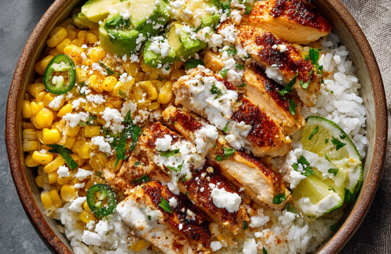 Street Corn Chicken Bowls