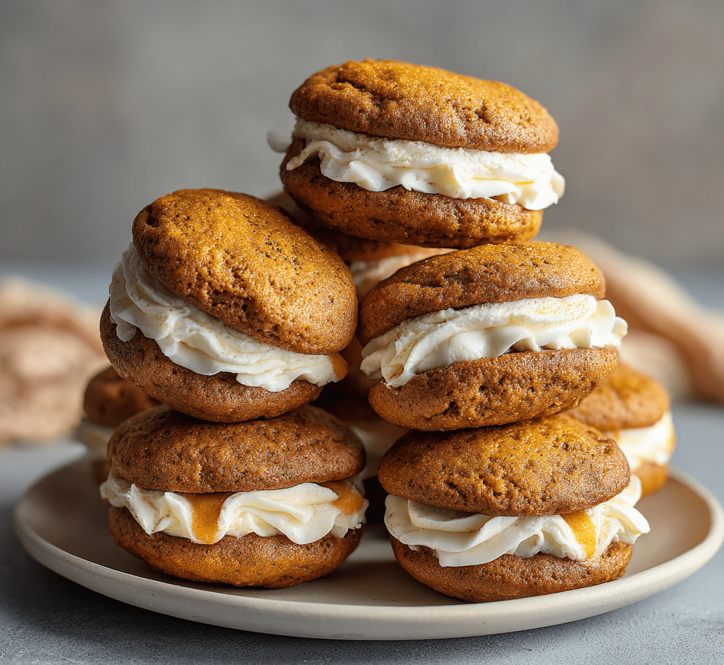 Cinnamon Apple Pumpkin Whoopie Pies