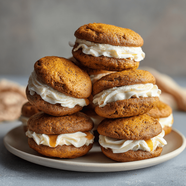 Cinnamon Apple Pumpkin Whoopie Pies