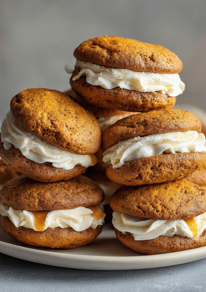 Cinnamon Apple Pumpkin Whoopie Pies
