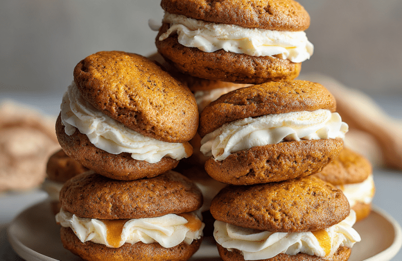 Cinnamon Apple Pumpkin Whoopie Pies