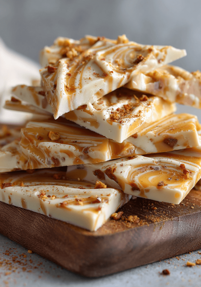 Pumpkin Cinnamon Apple Taffy Bark
