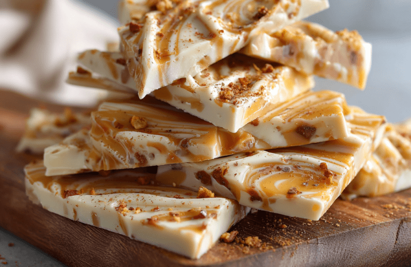 Pumpkin Cinnamon Apple Taffy Bark