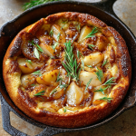 Pear & Rosemary Skillet Pancake