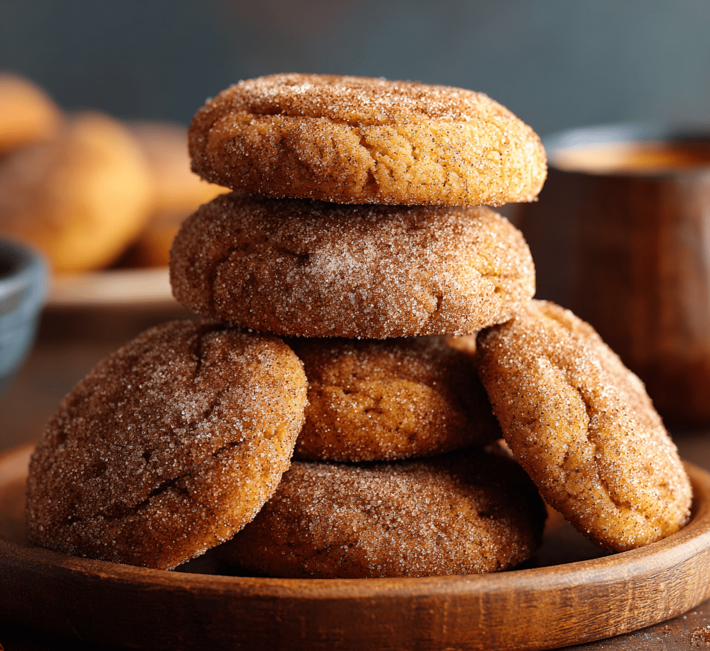 Pumpkin Cookies with Cinnamon Sugar Coating
