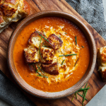 Chipotle Tomato Soup with Smoked Cheddar