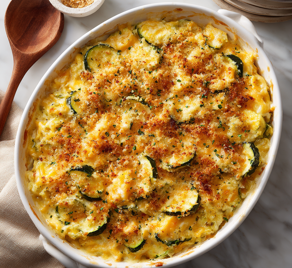 Easy Cheesy Zucchini Casserole
