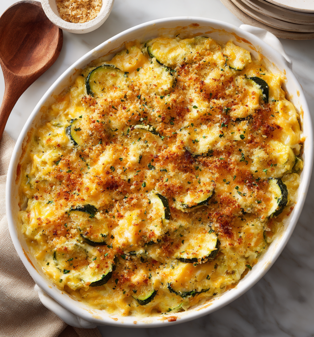 Easy Cheesy Zucchini Casserole