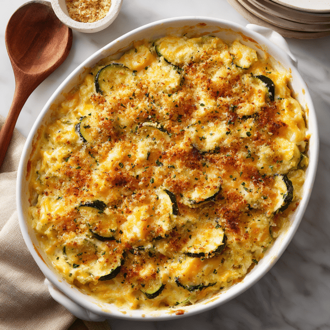 Easy Cheesy Zucchini Casserole