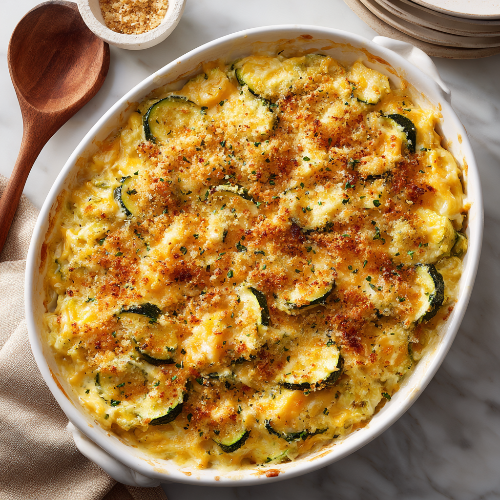 Easy Cheesy Zucchini Casserole