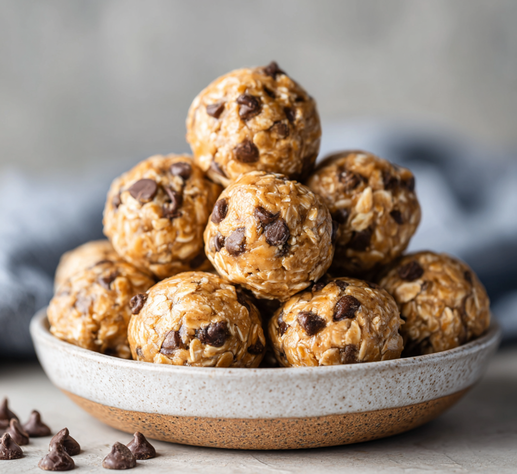 3-Ingredient Peanut Butter Oatmeal Balls