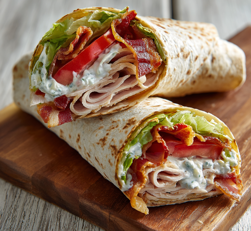 [Make-Ahead] Turkey Wrap with Bacon