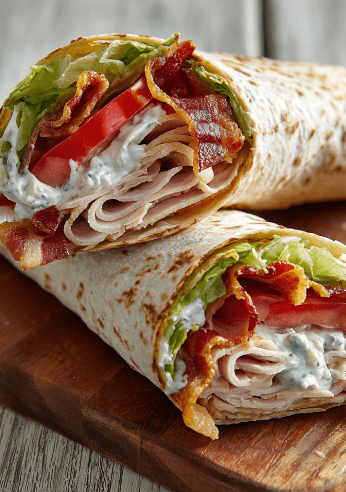 [Make-Ahead] Turkey Wrap with Bacon