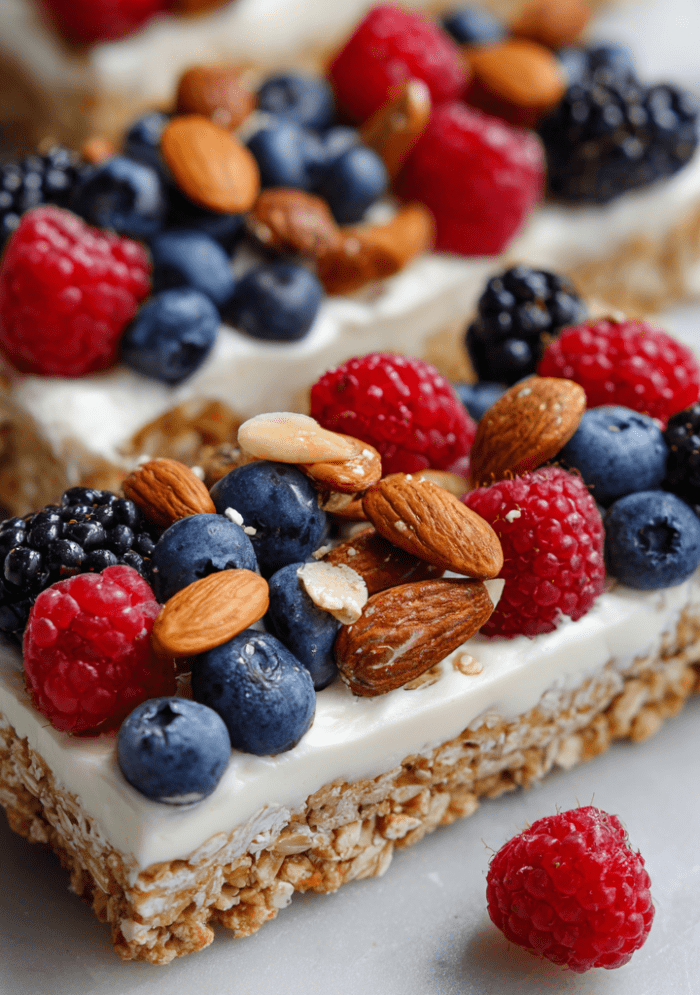 Frozen Greek Yogurt Granola Bars