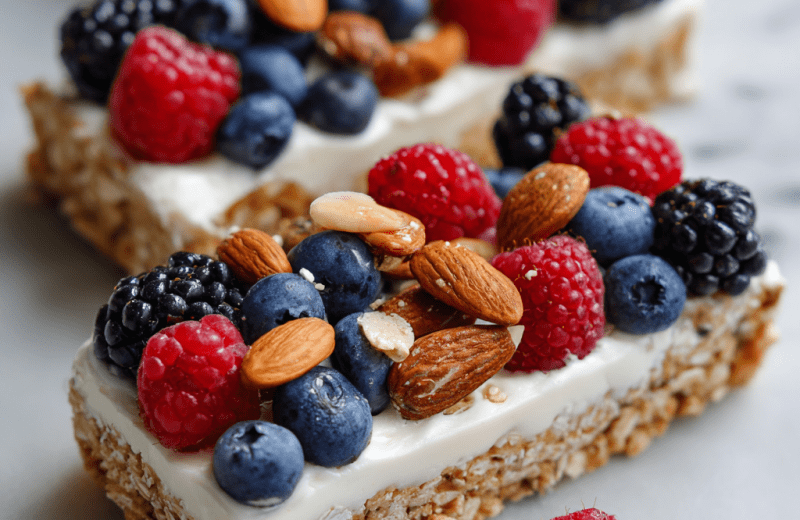 Frozen Greek Yogurt Granola Bars