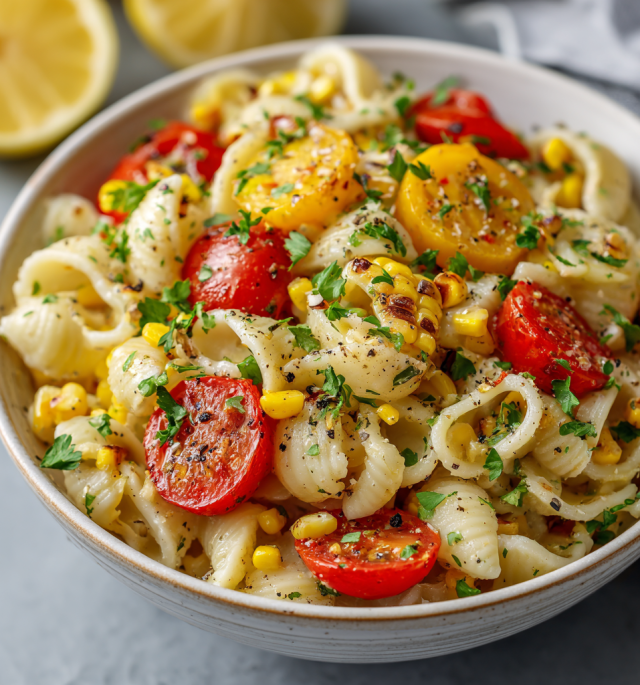Corn & Tomato Pasta Salad