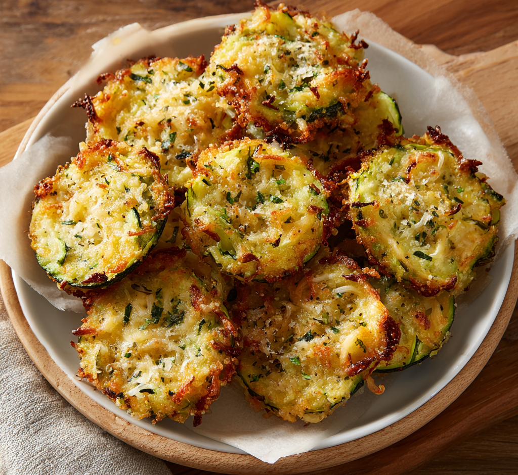 Baked Cheesy Zucchini Bites
