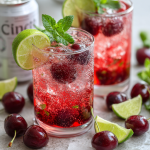 Sparkling Cherry Lime Mocktail