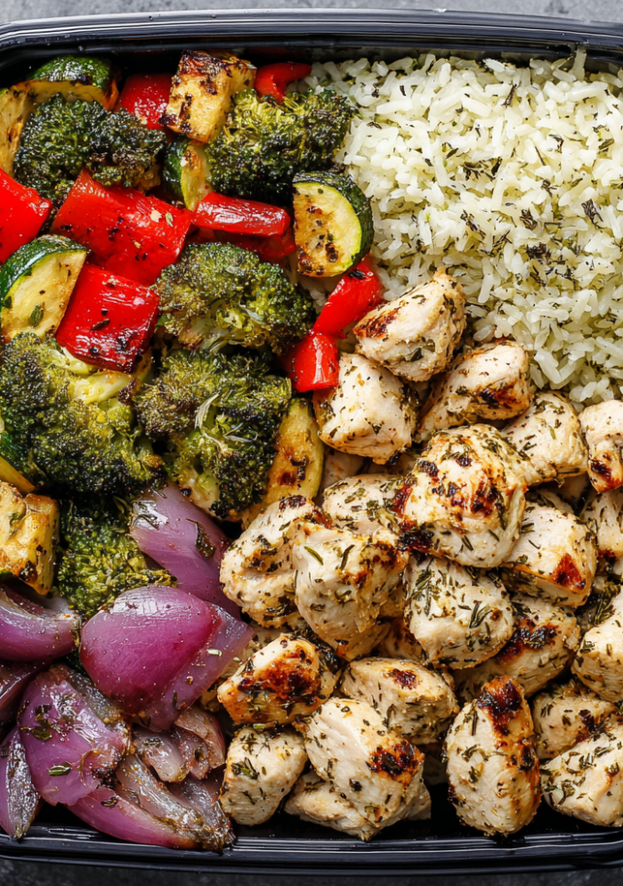 Italian Chicken Meal Prep Bowls
