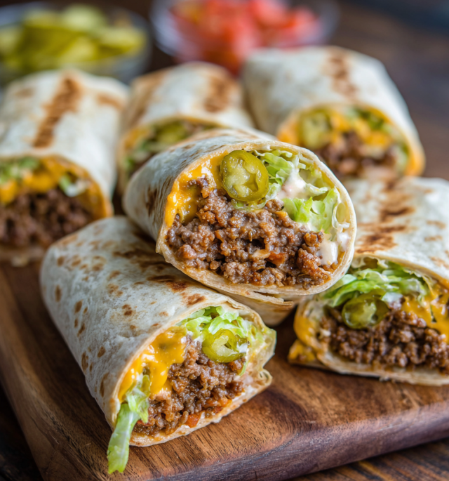 Meal Prep Big Mac Wraps