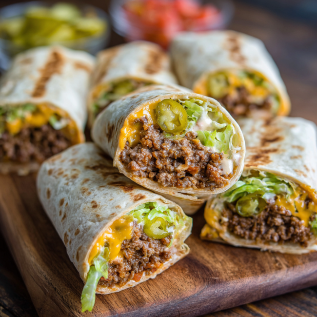Meal Prep Big Mac Wraps
