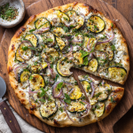 Zucchini Ricotta Pizza
