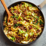 Healthy Ground Beef & Cabbage