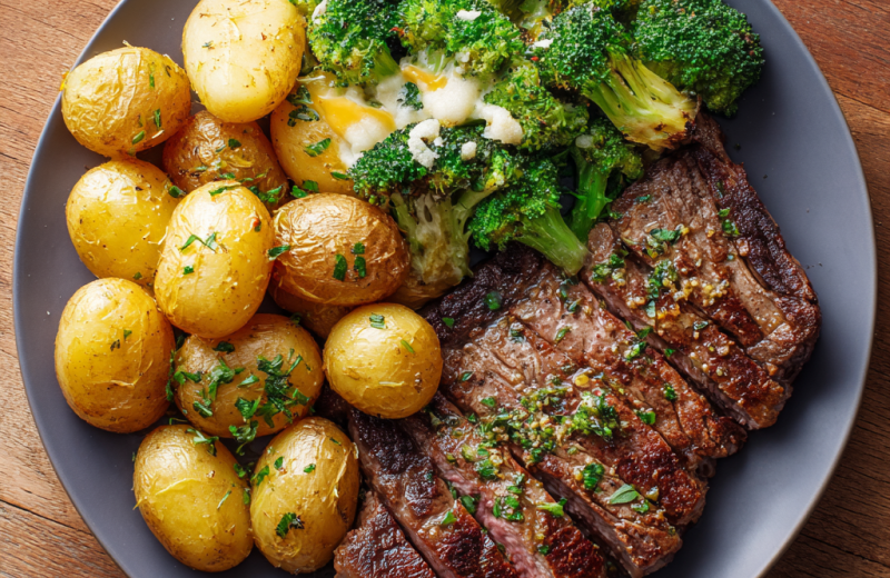 Steak with Crispy Potatoes