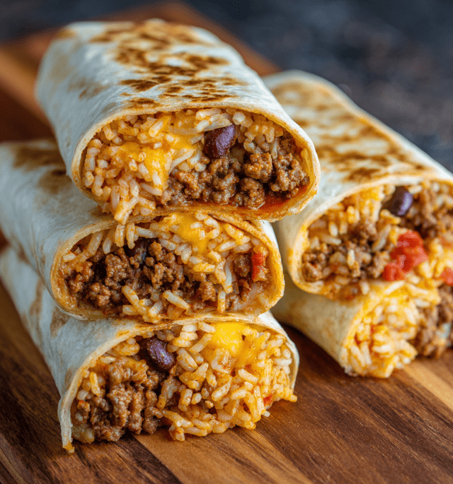 Meal Prep Beef Burritos