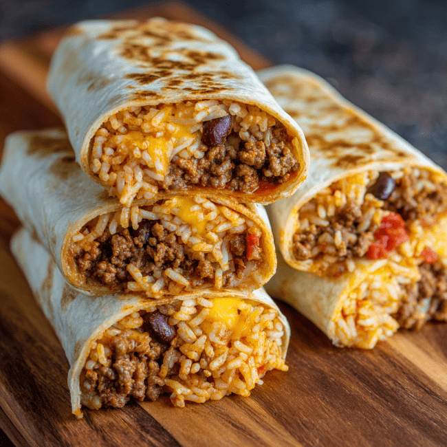 Meal Prep Beef Burritos