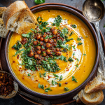 Curried Carrot Soup with Ginger and Coconut Milk