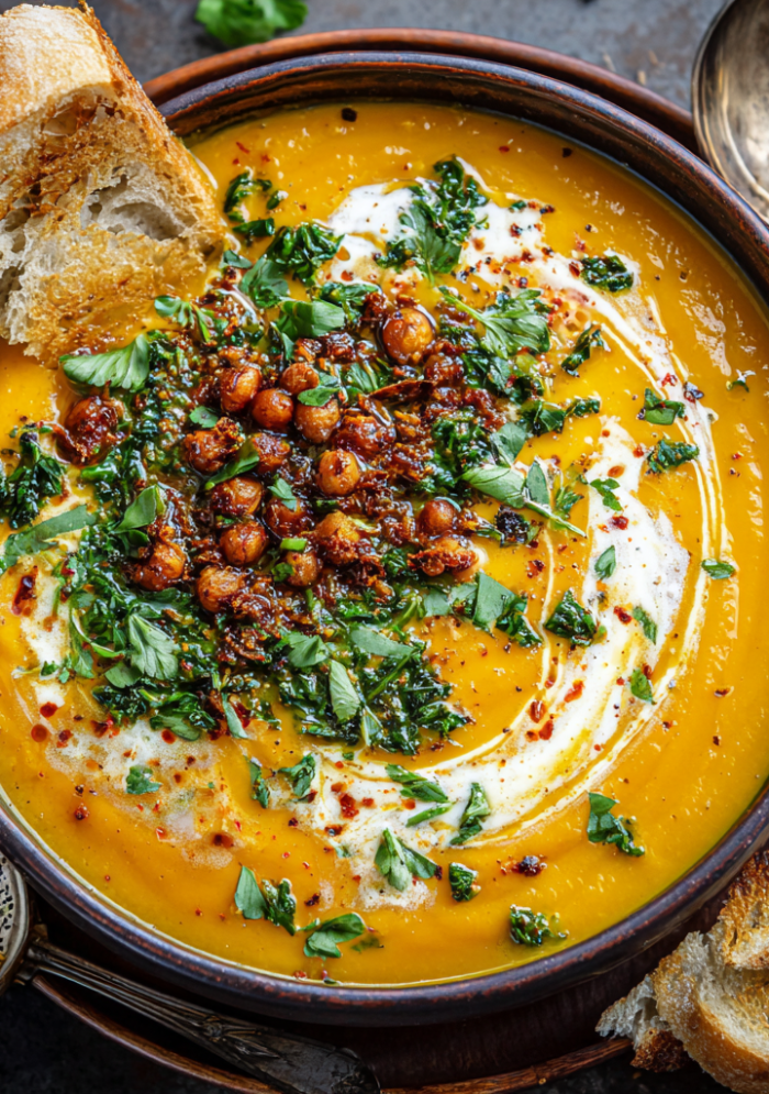 Curried Carrot Soup with Ginger and Coconut Milk